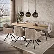 Jedálenský stôl 56-92 Cliff 215x105cm Drevo Mango
