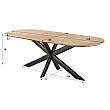 Jedálenský stôl 56-92 Cliff 215x105cm Drevo Mango