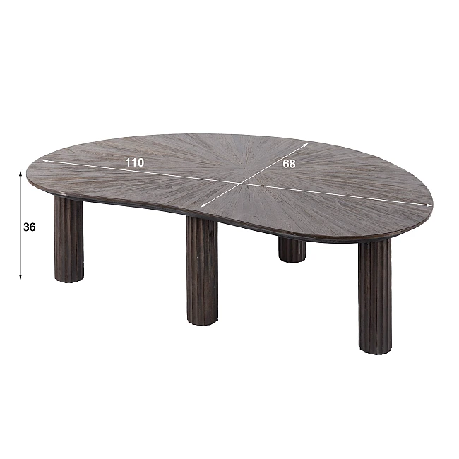 Konferenčný stôl 26-67 Maya 110cm Drevo Teak