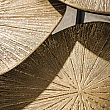 Konferenčný stôl 32-40 Ray 2-set Drevo Antique Gold