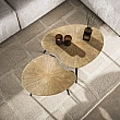 Konferenčný stôl 32-40 Ray 2-set Drevo Antique Gold