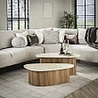 Konferenčný stôl 45-63 Romano 2-set Ceramic Travertine