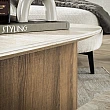 Konferenčný stôl 45-63 Romano 2-set Ceramic Travertine