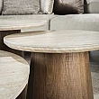 Konferenčný stôl 45-64 Romano 3-set 3D Ceramic Travertine