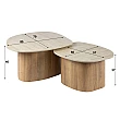 Konferenčný stôl 45-68 Romano 2-set Ceramic Travertine