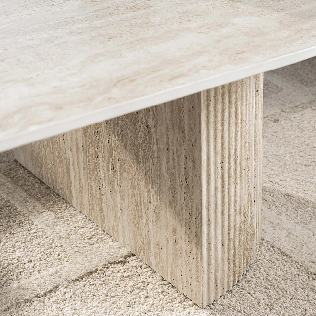 Konferenčný stôl 45-78 Romano 135x70cm 3D Ceramic Travertine
