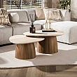 Konferenčný stôl 45-95 Romano 2-set 3D Ceramic Travertine