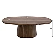 Konferenčný stôl 55-91 Central 135x70cm Drevo Acacia