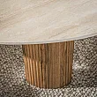 Konferenčný stôl Ceramo 2-set 3D ceramik Travertine
