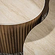 Konferenčný stôl 57-01T Ceramo 2-set 3D ceramik Travertine