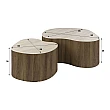 Konferenčný stôl 57-01T Ceramo 2-set 3D ceramik Travertine