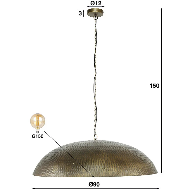 Luster 70-28 Cupola 1L Antique Bronz