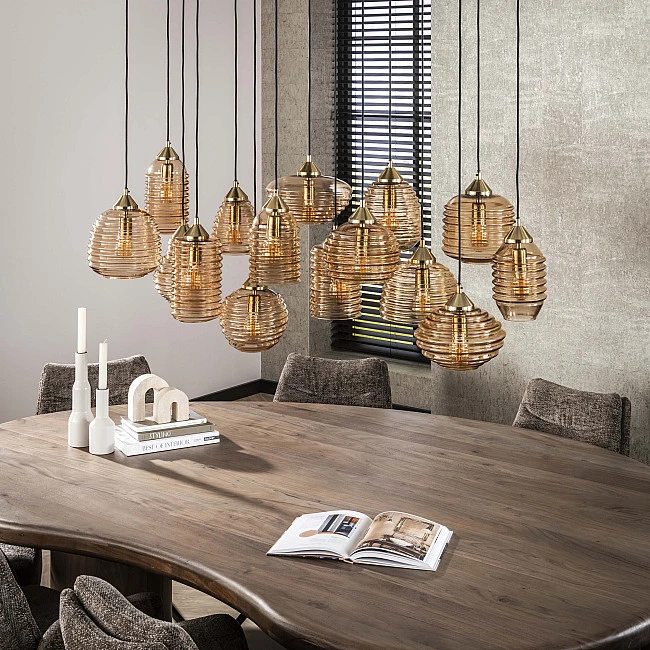 Luster 70-70 Rib 15L Jantar Glass