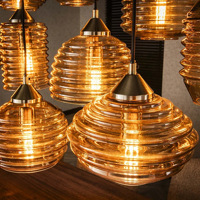 Luster 70-70 Rib 15L Jantar Glass