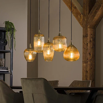 Luster 70-84 Stripe 5L Jantar Glass
