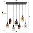 Luster 74-62 Amfora 6L Multicolour Glass