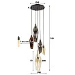 Luster 76-95 Cocoon 5L Multicolour Glass