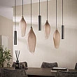 Luster 76-99F Cocoon 4+3L Brown Frosted Glass