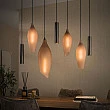 Luster 76-99F Cocoon 4+3L Brown Frosted Glass