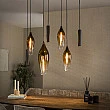 Luster 76-99 Cocoon 4+3L Brown Clear Glass