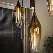 Luster 76-99 Cocoon 4+3L Brown Clear Glass