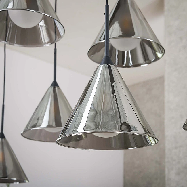 Luster 5+4L Conic Smoke Grey Glass