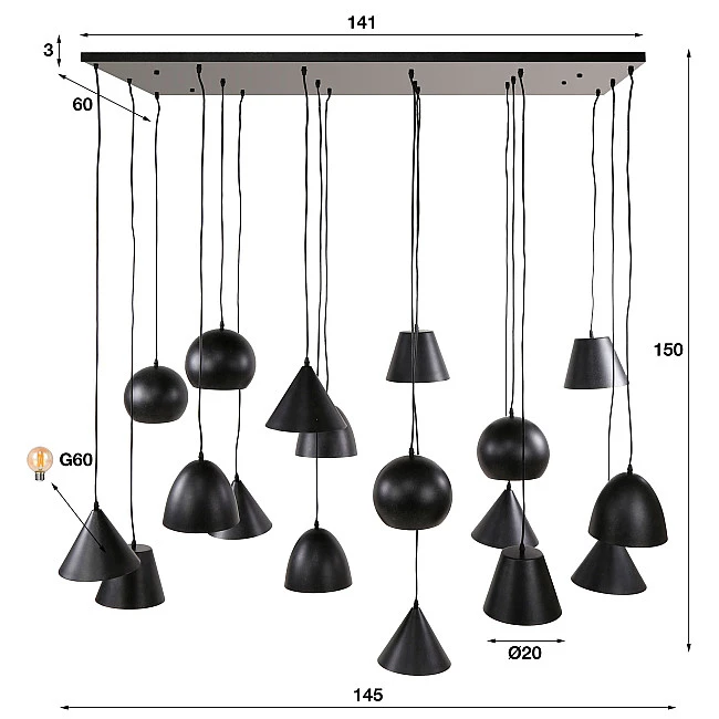 Luster 78-90 Metal 6+6+6L