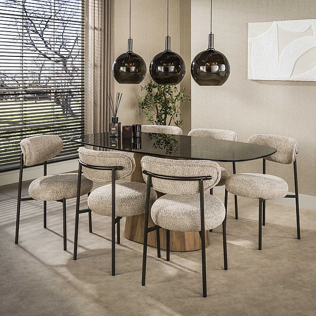 Luster 79-10S Sfere 3L Brown Glass