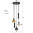 Luster 79-15 Sfere 5L Multicolour Glass