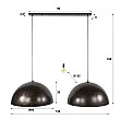 Luster 79-97U Dome 2L Urban Brown