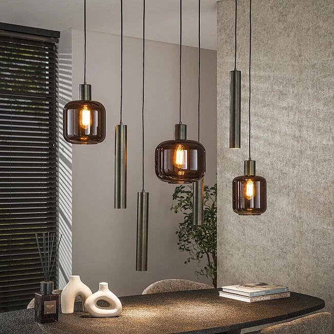 Luster 84-31 Bronza 4+3L Brown Glass