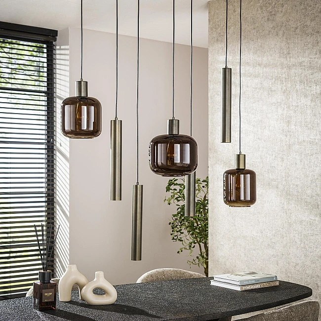 Luster 84-31 Bronza 4+3L Brown Glass