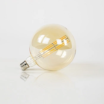 Filament LED žiarovka 84-69 Ø15cm Amber glass