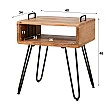 Nočný stolík 23-32 Quadro Drevo Acacia