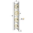 Stojaca lampa 60-02 Soll 4L