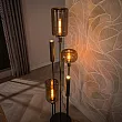 Stojaca lampa Serene 3L Brown Glass