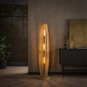 Stojaca lampa 70-52 Orbit 3L Drevo Mango