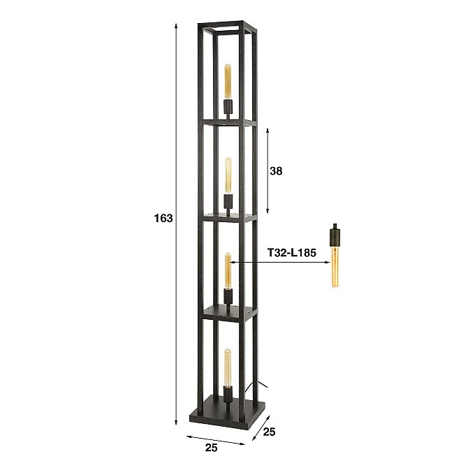 Stojaca lampa 73-14 Quadra 4L