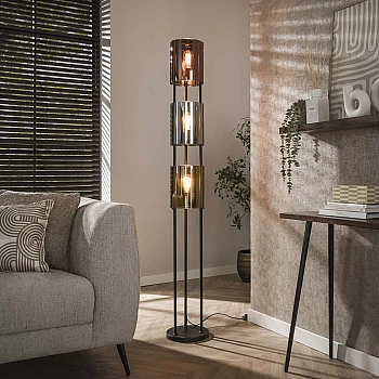 Stojaca lampa 73-45 Lucente 3L Multicolour Glass