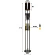 Stojaca lampa 73-45 Lucente 3L Multicolour Glass