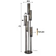 Stojaca lampa 73-83 Tube Mesh 5L