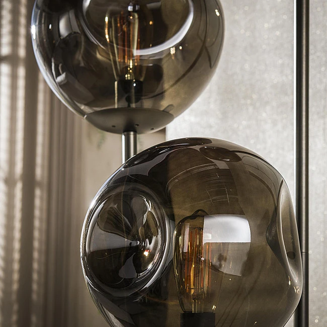 Stojaca lampa 74-50A Stellar 3L Brown Glass