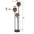 Stojaca lampa 74-50B Stellar 3L Multicolour Glass
