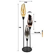 Stojaca lampa 76-91 Cocoon 3L Multicolour glass