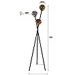 Stojaca lampa 77-76 Molecule 3L Multicolour Glass