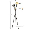 Stojaca lampa 78-76 Globe 3L Multicolour Glass