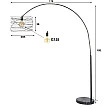 Stojaca lampa 79-62 Curl 1L