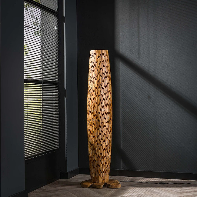 Stojaca lampa 80-81 Bars 3L Drevo Teak