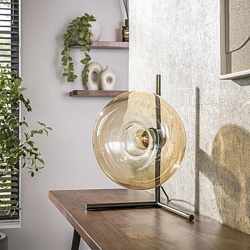 Stolová lampa 60-01 Soll 1L Jantar glass