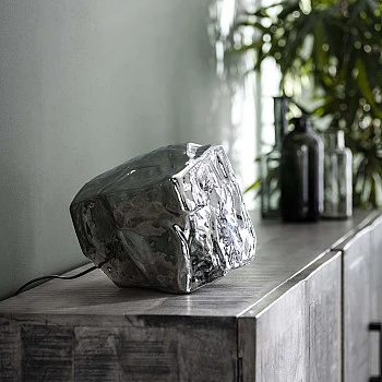Stolová lampa 72-25 Rock 1L Chrome glass